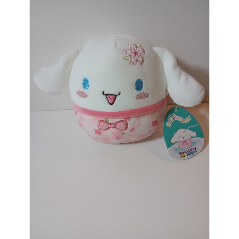 Squishmallows Original Sanrio Hello Kitty & Friends 7" Cinnamoroll Pink Floral